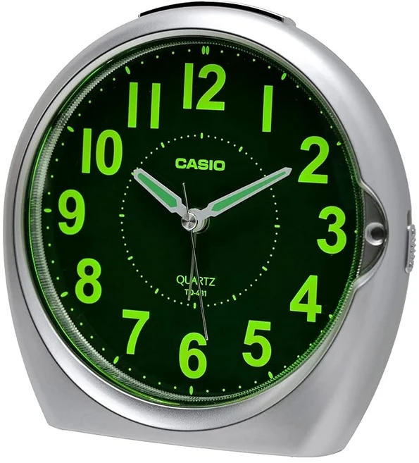 CASIO 카시오 알람시계 아날로그 실버 스누즈라이트 TQ4818JF - 쿠팡