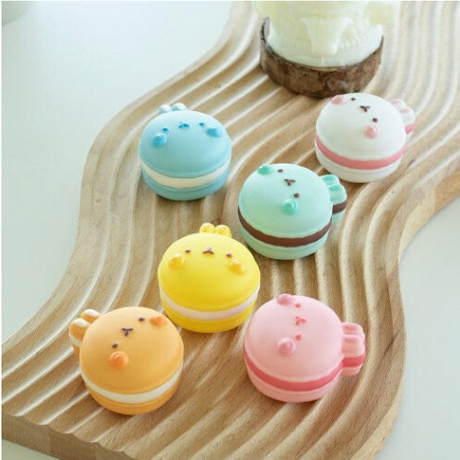 몰랑 디저트 마카롱피규어 6종세트, 1개