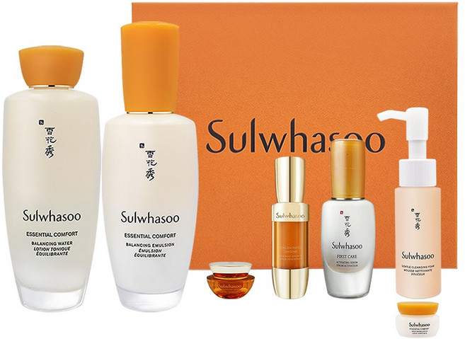 NEW 설화수 자음 2종 세트 (자음수150ml 자음유액125ml 윤조에센스30ml 자음생세럼8ml 자음생크림클래식5ml 순행클렌징폼50ml 탄력크림5ml), 1세트