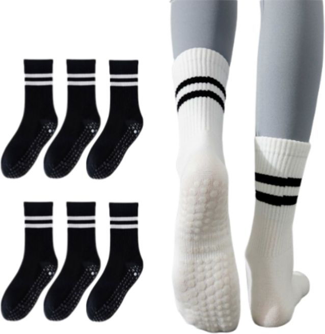 워너픽 논슬립 필라테스 요가 양말 6켤레