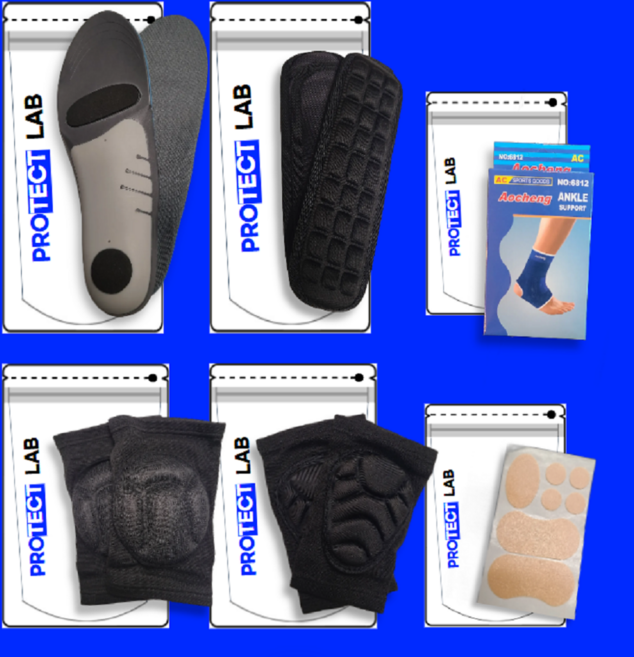 군대 훈련소 입대 준비물 6종 세트 군인 입영 선물, 조교용 깔창M 보호대4종 물집패드 세트, 1개