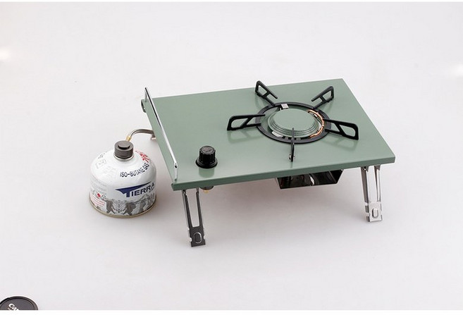 한스캠핑 원버너 플레이트 IGT용 버너, 1개, 그린