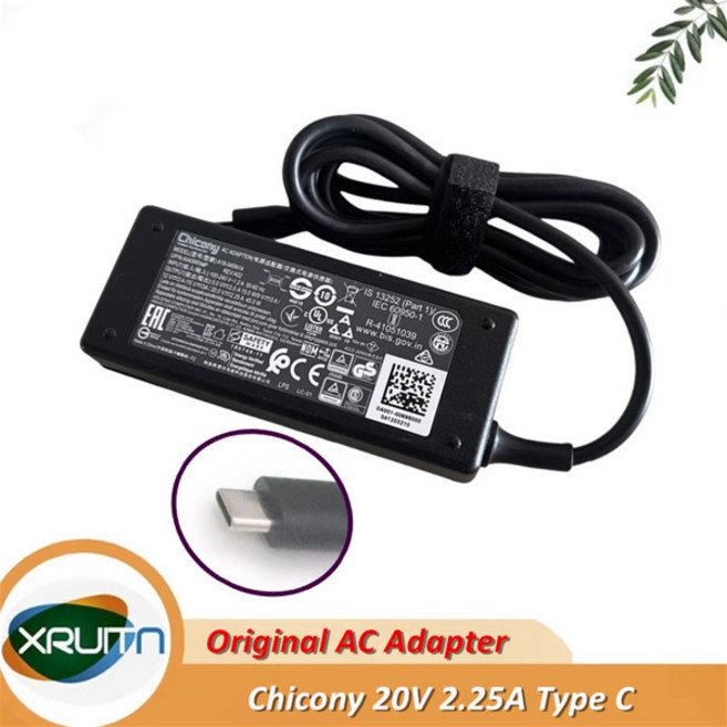 Chicony A18-045N1A AC 어댑터 20V 2.25A C 45W 충전기 A16-045N1A OLED Steamdeck 전원 공급 장치 AA45A-59FKD W20-045, [01] 유럽 ​​연합