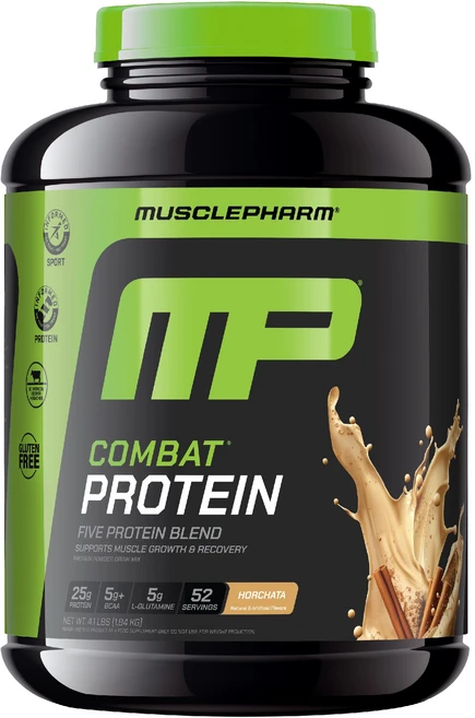 머슬팜 컴배트 프로틴 파우더 호르차타 맛, 1개, 1.86kg - 쿠팡