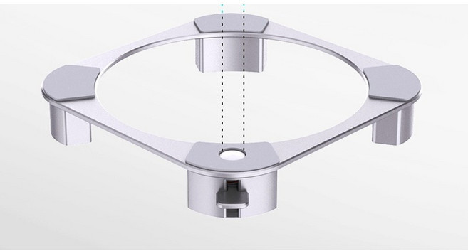 맥 미니 M4 미끄럼 스탠드 2024용 간편한 맞는 알루미늄 접근 쿨링 전원 버튼 실리콘 베이스 방지 정밀하게 발, stand