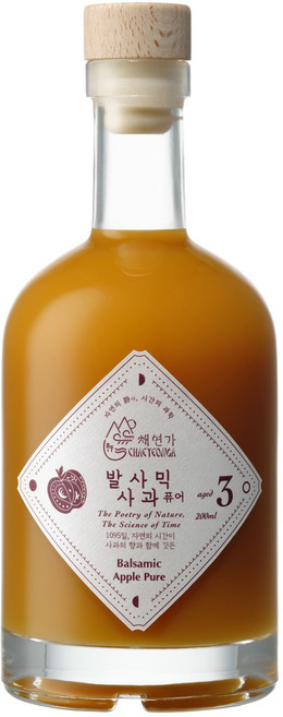 채연가 사과발사믹식초 골드 375ml 샐러드 드레싱 소스, 1개