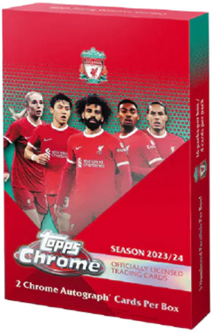 2024 Topps Chrome 탑스 리버풀 1박스 프리미어리그 UEFA 축구카드 친필싸인, 1개, 단품