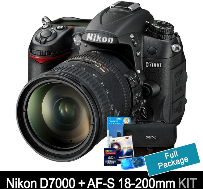 니콘 카메라 D7000+18-200mm 니콘망원줌렌즈+고속64GB메모리+여행용가방+UV필터+리더기+청소셋 [풀셋트포함] K, 단품, D7000