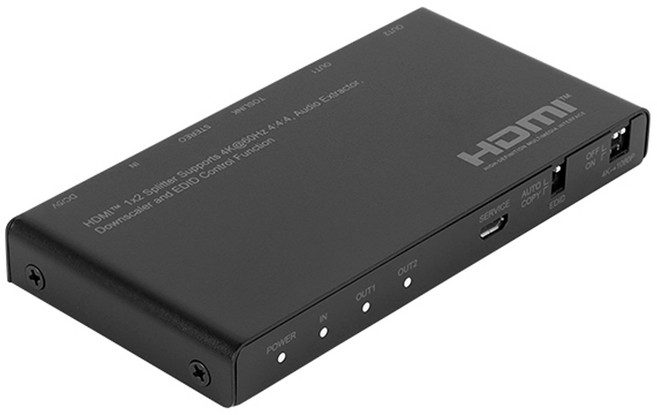 4K 60Hz 1:2 HDMI 2.0 분배기 오디오분리 NM-PTS06, 1개