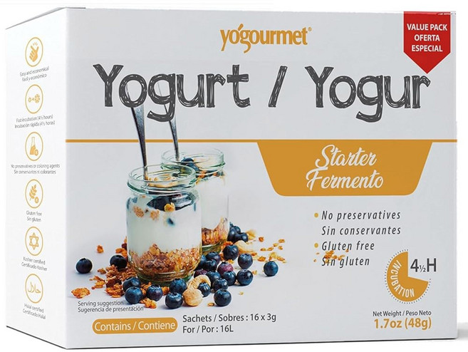 Yogourme 홈메이드 요거트 스타터(16팩) 3g