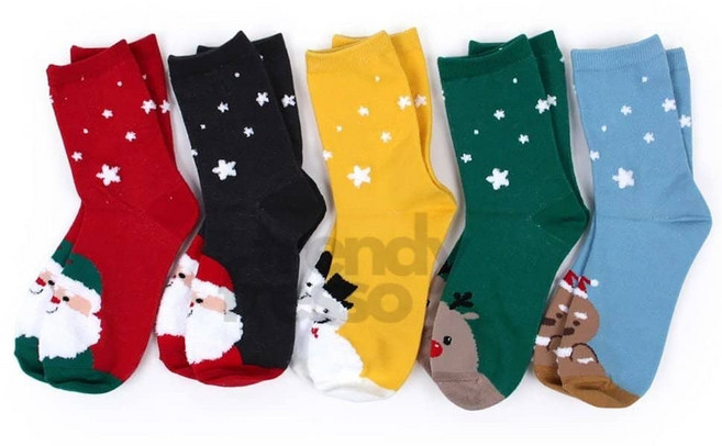 라포룸 엔젤테디 크리스마스 발목양말 3족x2 어린이양말