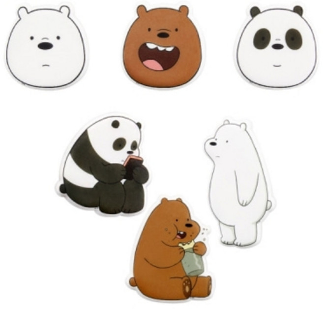 위베어베어스 말랑말랑스티커 랜덤발송