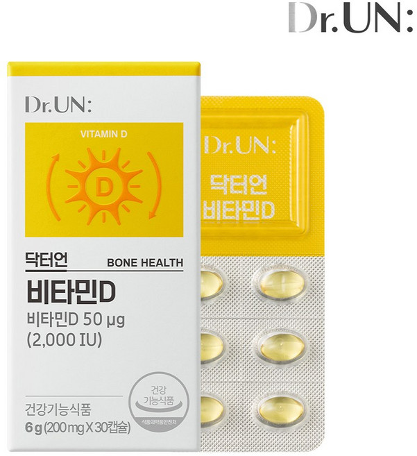 닥터언 비타민D 500%, 1개, 30정