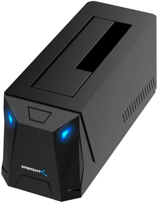 Sabrent USB 30 4 베이 64cm 25인치 하드 드라이브/SSD 도킹 스테이션 팬 포함 DS-4SSD 264717, Single Bay SATA Dock – USB-C 1