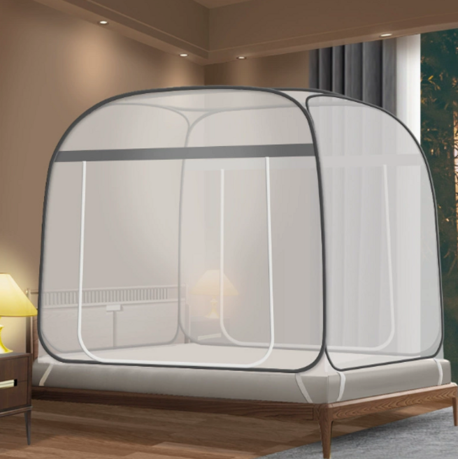 베이튼 모기장 침대 사각 원터치 접이식 텐트, 싱글