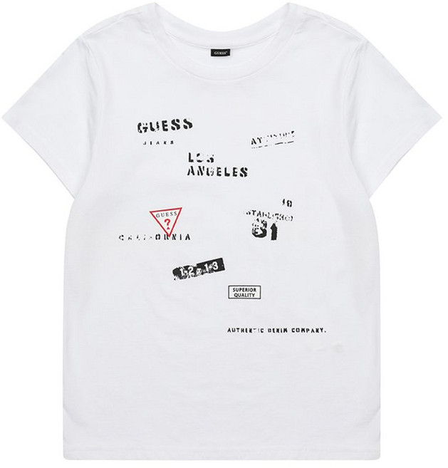 게스키즈 올오버 반팔 티셔츠 WT