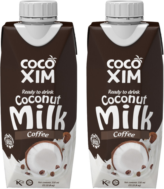 [공식수입사] 코코씸 코코넛밀크 다크초콜렛맛, 2개, 330ml