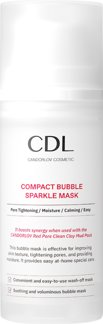 칸도럽 콤팩트 버블 스파클 마스크 물광 워시오프팩 거품 모공팩 모공축소 모공탄력 피지제거 모공케어, 1개, 1개입