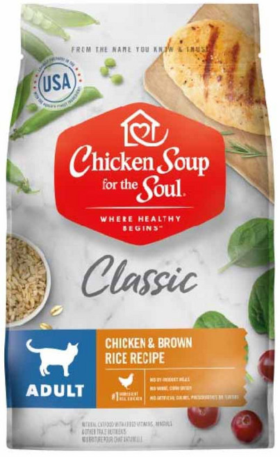 Chicken Soup for the Soul 心靈雞湯 貓飼料, 5.4kg, 1個, CHICKEN & BROWN RICE RECIPE