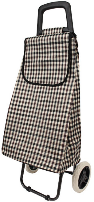 시장바구니캐리어 대형 접이식카트 쇼핑 핸드 바퀴달린장바구니 손수레 구루마 가방 장보기 천, 베이직 체크, 1개