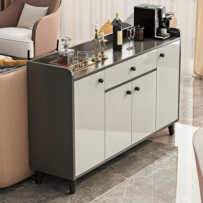 YAPOGI 가정용 다용도 부엌찬장 주방 수납장 렌지대 찬장 밥솥다이 그릇진열장 주방 수납장, 그레이