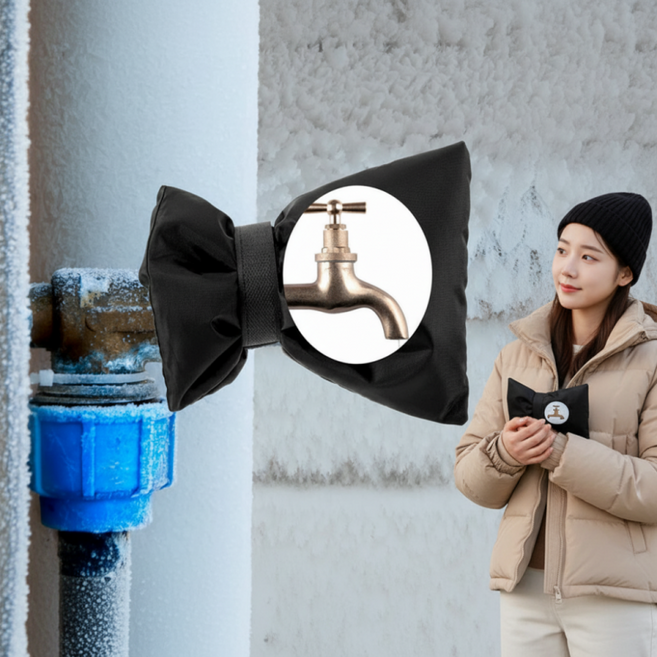 수도관 덮개 보온 방한 방지 냉기 동파 차단 단열재 동파방지, 1개