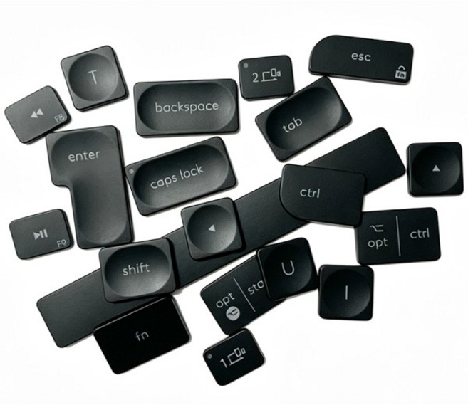 로지텍 크래프트 MX KEYS S COMBO YR0073 그레이 키보드 키캡용 교체 힌지 고무 패드, 02 2 Key Cap