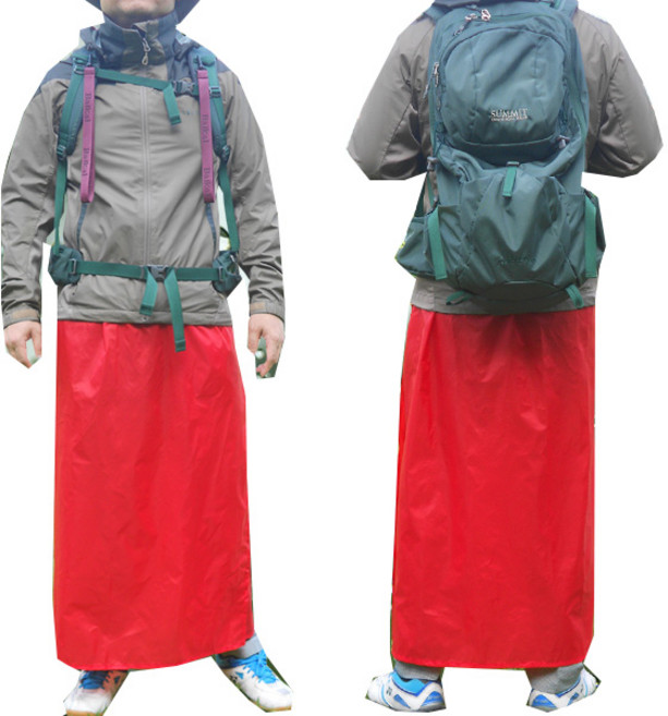 이드나인 뉴 스와니레드 치마우의 우비 망또 겸용 등산우의
