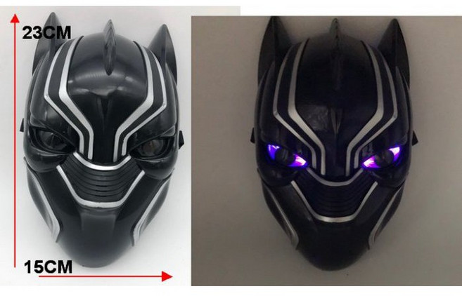 黑豹面具 復仇者聯盟造型 發光派對面具, 詳見包裝