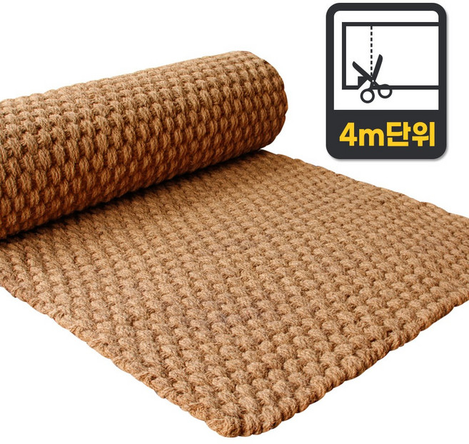 포스아트 야자매트 길이 1~5m 재단 판매 둘레길 등산로 산책로 정원 보행매트, 1개