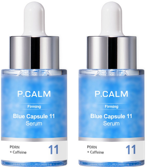 피캄 PDRN 카페인 블루 캡슐 11% 세럼, 2개, 30ml