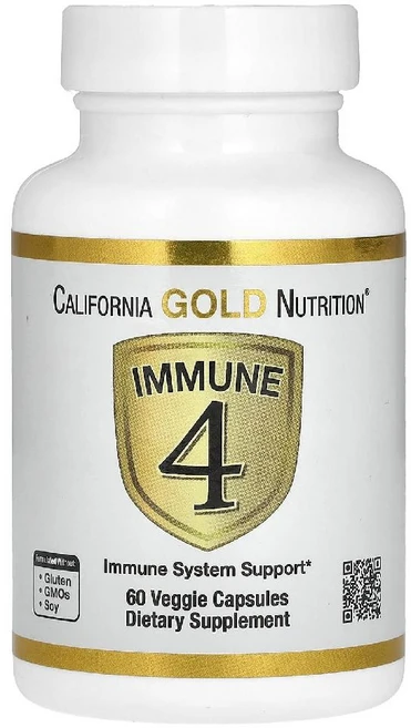 이뮨 Immune 4 면역계 서포트 비타민C D 아연 셀레늄 60캡슐 캘리포니아골드뉴트리션, A. 60 개, 1개, 60정 - 쿠팡