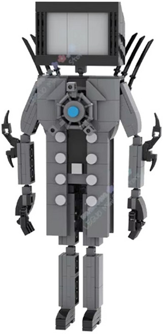 스키비디 토일렛맨 MOC 시리즈 세트 호환블럭 브릭미니피규어 취미/수집/장식/컬렉션용 커스텀 블록피겨, 01. TV맨 보스, 1개