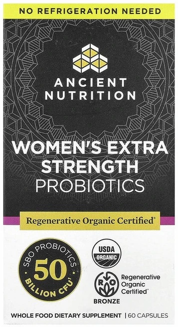 에인션트 뉴트리션 Ancient Nutrition 여성용 프로바이오틱 캡슐 60정124739원산지:기타, Ancient Nutrition (에인션트 뉴트리션), 1개, 60정 - 쿠팡