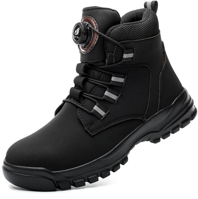 Diansen 검정색 남자 안전화 경량 안전화 다이얼 초경량 편안한 안전화