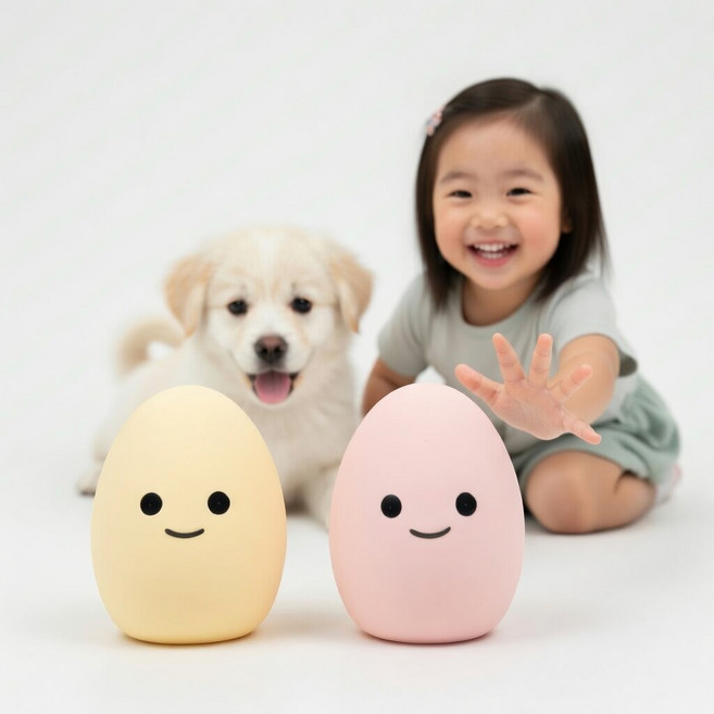 토리토스 미니에그봉봉 솜사탕 강아지 삑삑이 공 초소형 장난감, 2개, 버터&피치