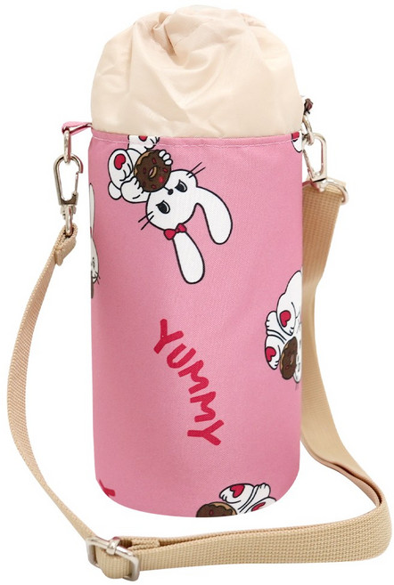 아이주 물통 가방 텀블러 물병 파우치 주머니 보온병 야외 소풍 준비물, 1개, 도넛토끼