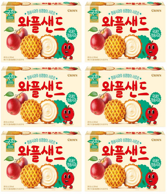 국희 와플샌드, 261g, 6개