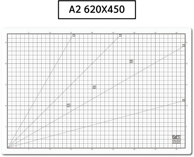 [오피스온] 윈스타 칼라 커팅매트, 화이트그레이