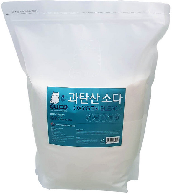 한내음 CUCO 과탄산소다 베이직 표백제 세탁 청소세제 얼룩제거, 5kg, 1개
