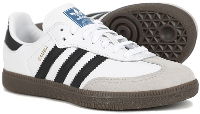 아디다스 키즈 아동용 삼바 OG 흰검