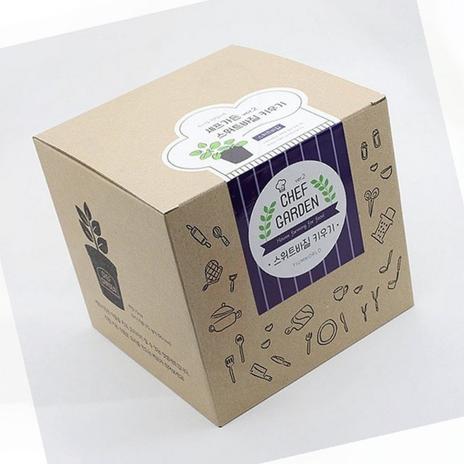 스위트바질 키우기 키트 텃밭 화분 허브 모종 씨앗, 1개