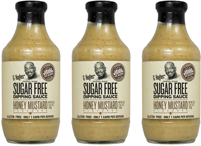 지휴즈 무설탕 디핑 소스 허니 머스터드, 3개, 510g