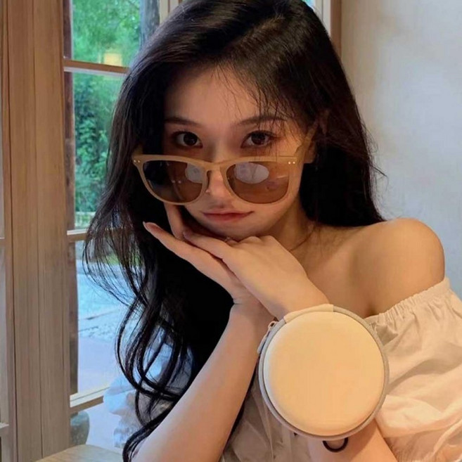 편광 접이식 선글라스 뿔테 폴딩 자외선 블루라이트 차단 가죽 케이스증정