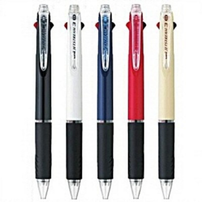 유니볼 제트스트림3색 볼펜 0.5mm SXE3-400-05, 블랙