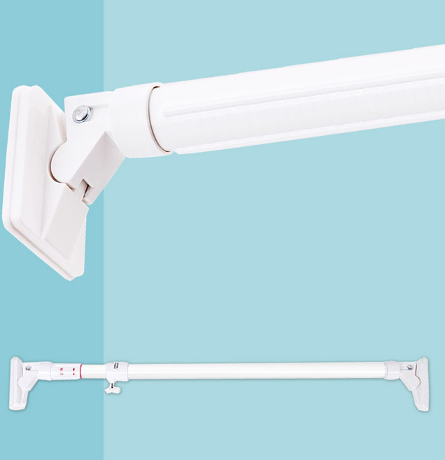 스토움 강력압축봉 WB-360 길이조절 압축봉 초강력 거실 암막 커텐봉 행거봉, 화이트, 강력압축봉 360, 1단