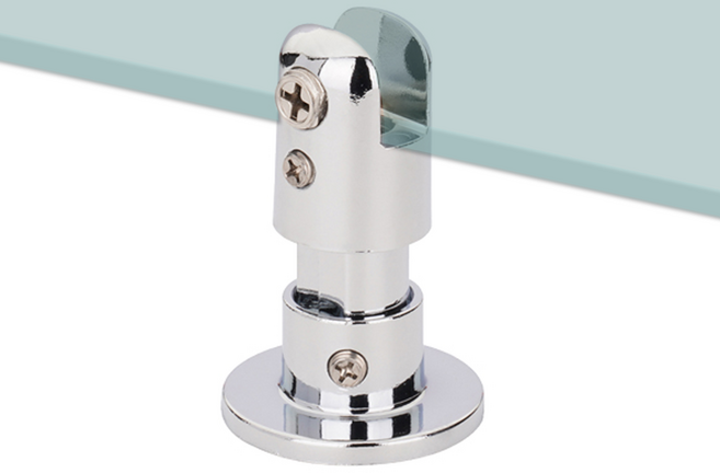 국내생산 샤워부스 조절발 원형 파티션받침 유리받침대