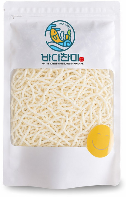 [바다찬미] 국내가공 부드러운 백진미채(최상급) 진미채, 500g, 1개