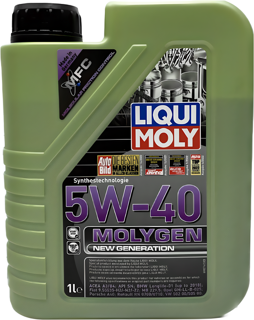 LIQUI MOLY MOLYGEN 5W40 合成機油 8576, 5W-40, 1L, 1瓶