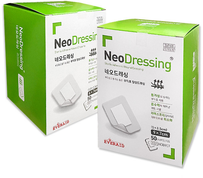 에버레이드 네오드레싱 드레싱밴드 부직포반창고 운드드레싱 3M, 50개입, 1개